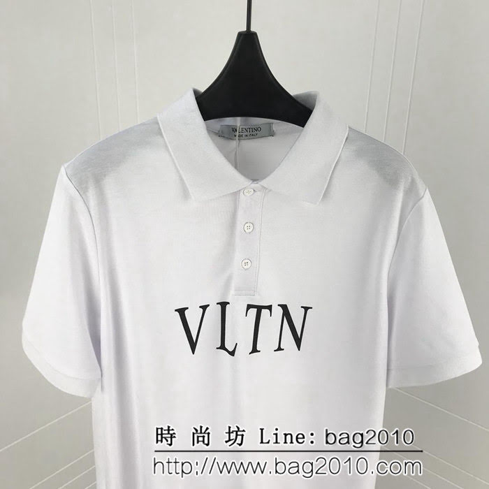 Valentino 華倫天奴 19ss早春新款Polo衫 VLTN印花系列 採用絲光珠地面料 ydi2385